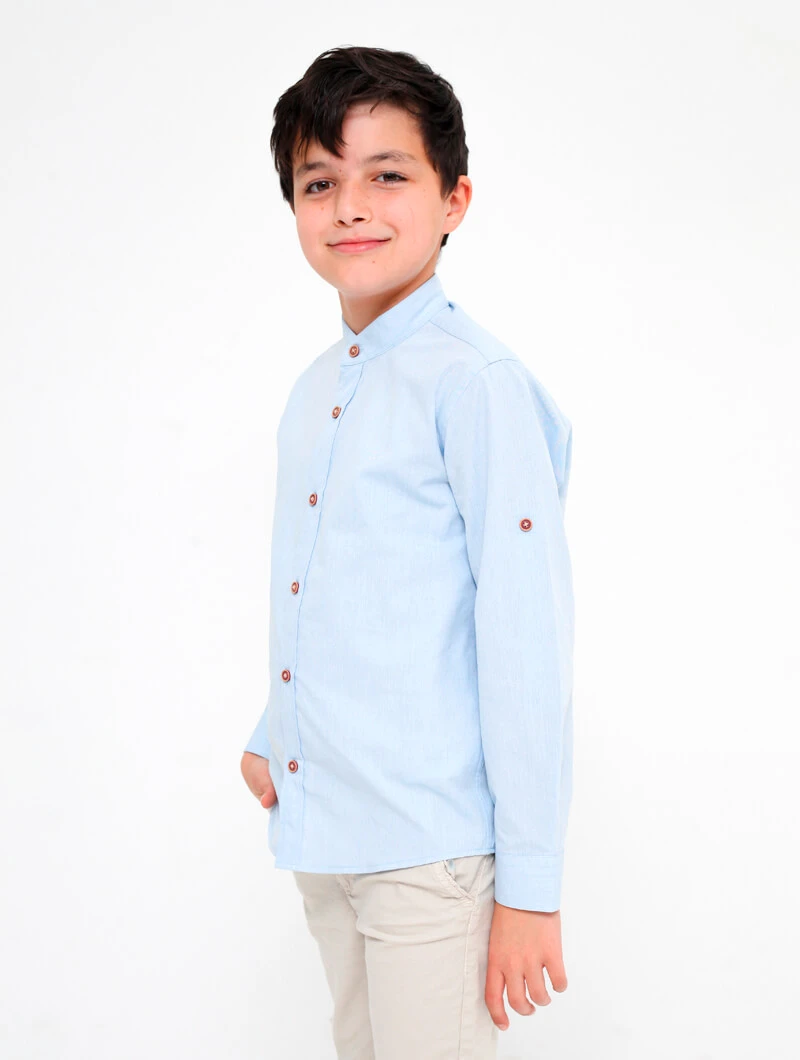 Chemise col Mao garçon